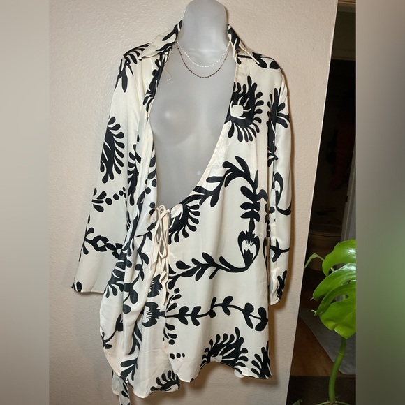 SILKY KIMONO DRESS - Picture 6 of 15